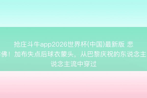 抢庄斗牛app2026世界杯(中国)最新版 悲欢并不访佛！加布失点后球衣蒙头，从巴黎庆祝的东说念主流中穿过