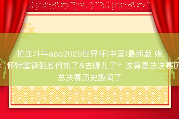 抢庄斗牛app2026世界杯(中国)最新版 媒体东谈主：怀特塞德到底何如了&去哪儿了？这算是总决赛历史趣闻了